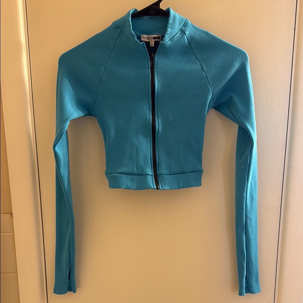 FashionNova athletic cropped jacket